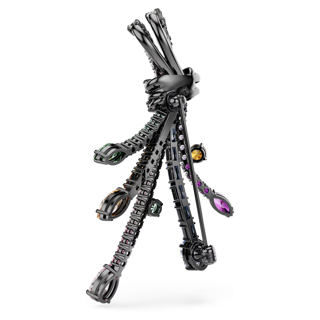 Swarovski Matrix Halskette und Brosche Verschiedene Schliffe Strauss Mehrfarbig Rutheniert - 5742674