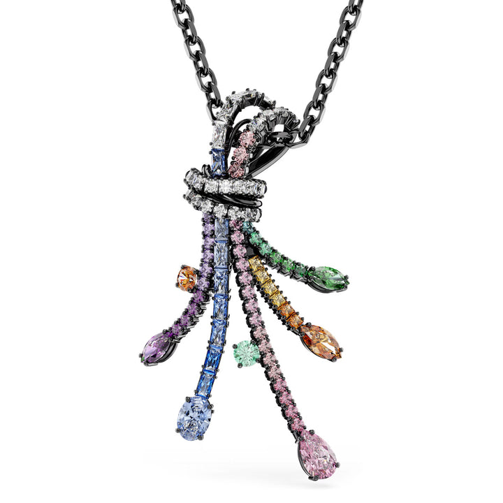Swarovski Collana e spilla Matrix Taglio misto Bouquet Multicolore Placcato rutenio - 5742674