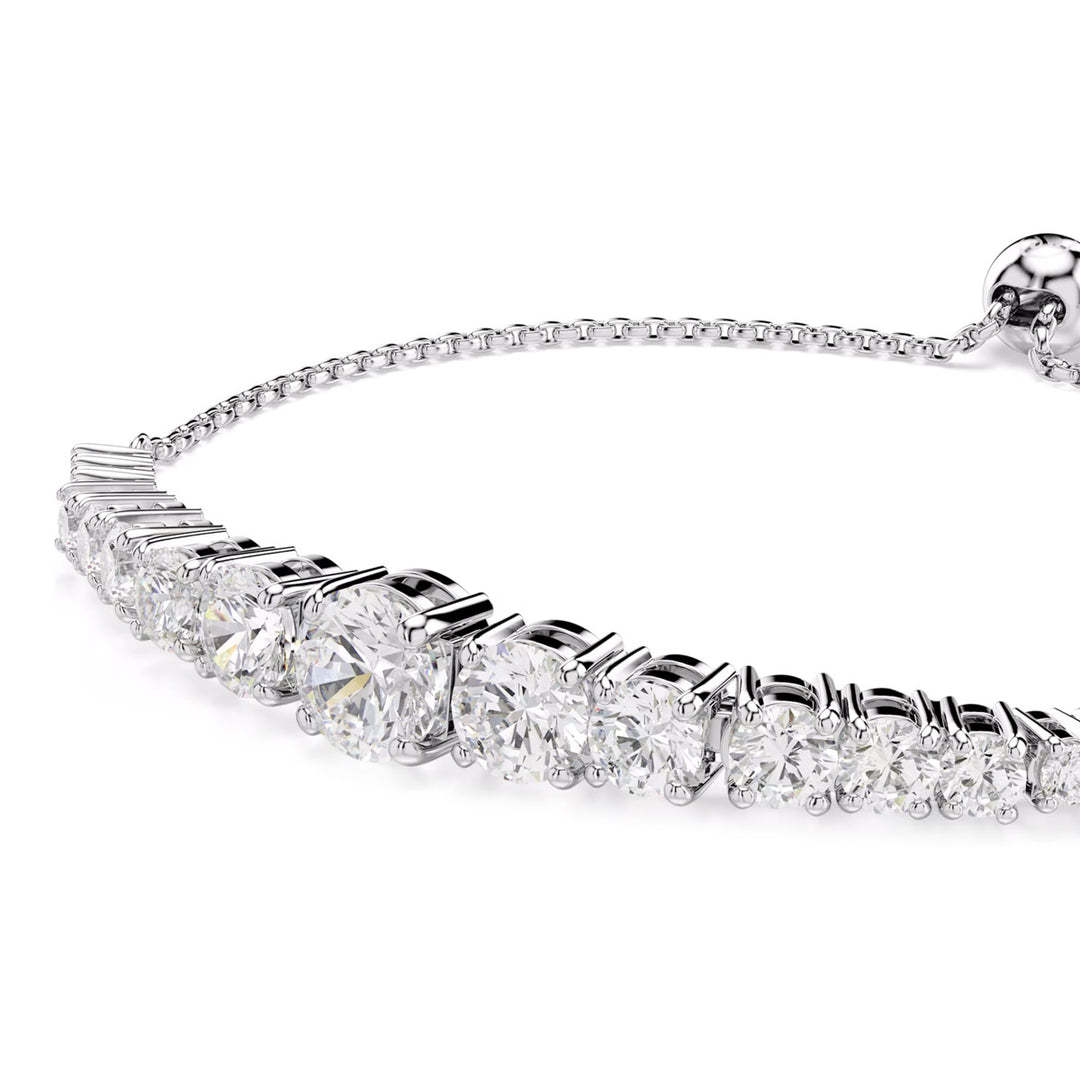 Swarovski Matrix Armband Rundschliffe im Farbverlauf Weiss - 5690677