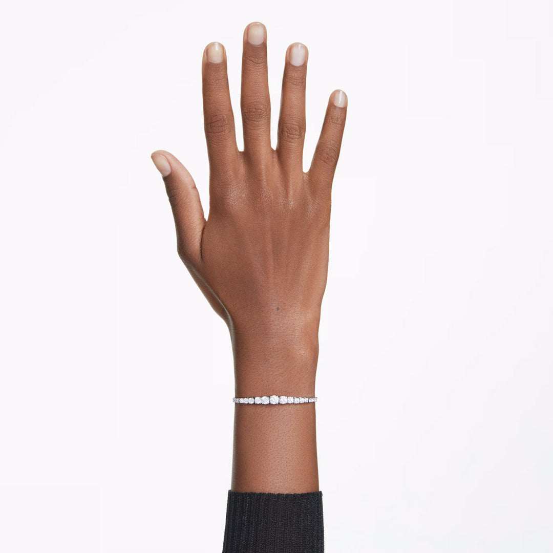 Swarovski Matrix Armband Rundschliffe im Farbverlauf Weiss - 5690677
