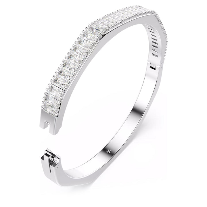 Swarovski Matrix Armreif Baguette Schliff Weiss