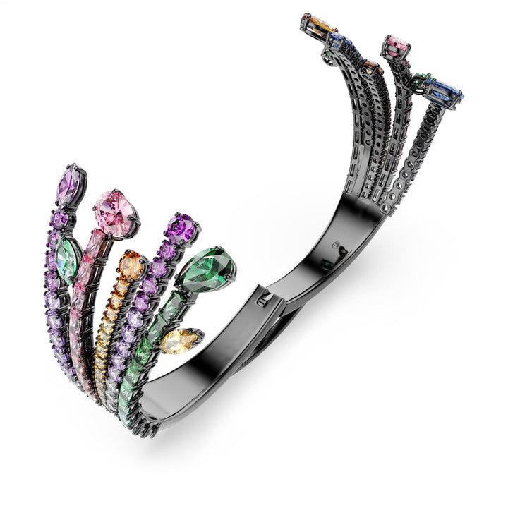 Swarovski Matrix Armreif Verschiedene Schliffe Strauss Mehrfarbig Rutheniert