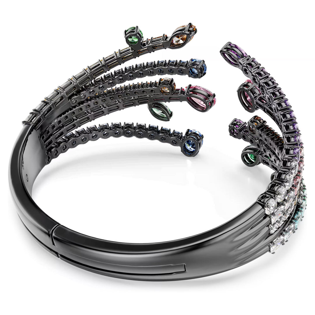 Swarovski Matrix Armreif Verschiedene Schliffe Strauss Mehrfarbig Rutheniert
