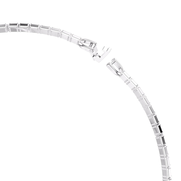 Swarovski Matrix Halskette Baguette Schliff Weiss Rhodiniert - 5727111