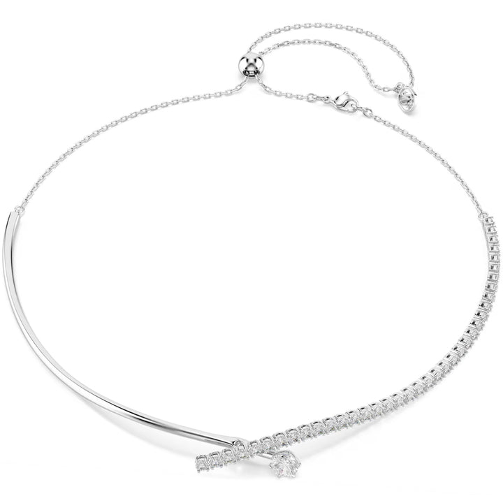 Swarovski Matrix Necklace Round cut White Rhodium plated - 5754020