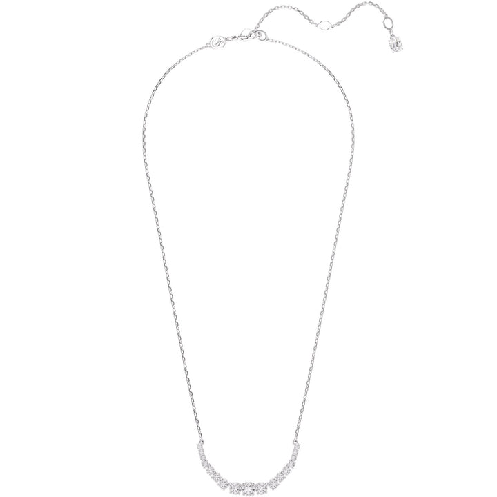 Swarovski Matrix Halskette Rundschliffe im Farbverlauf Weiss Rhodiniert - 5705396