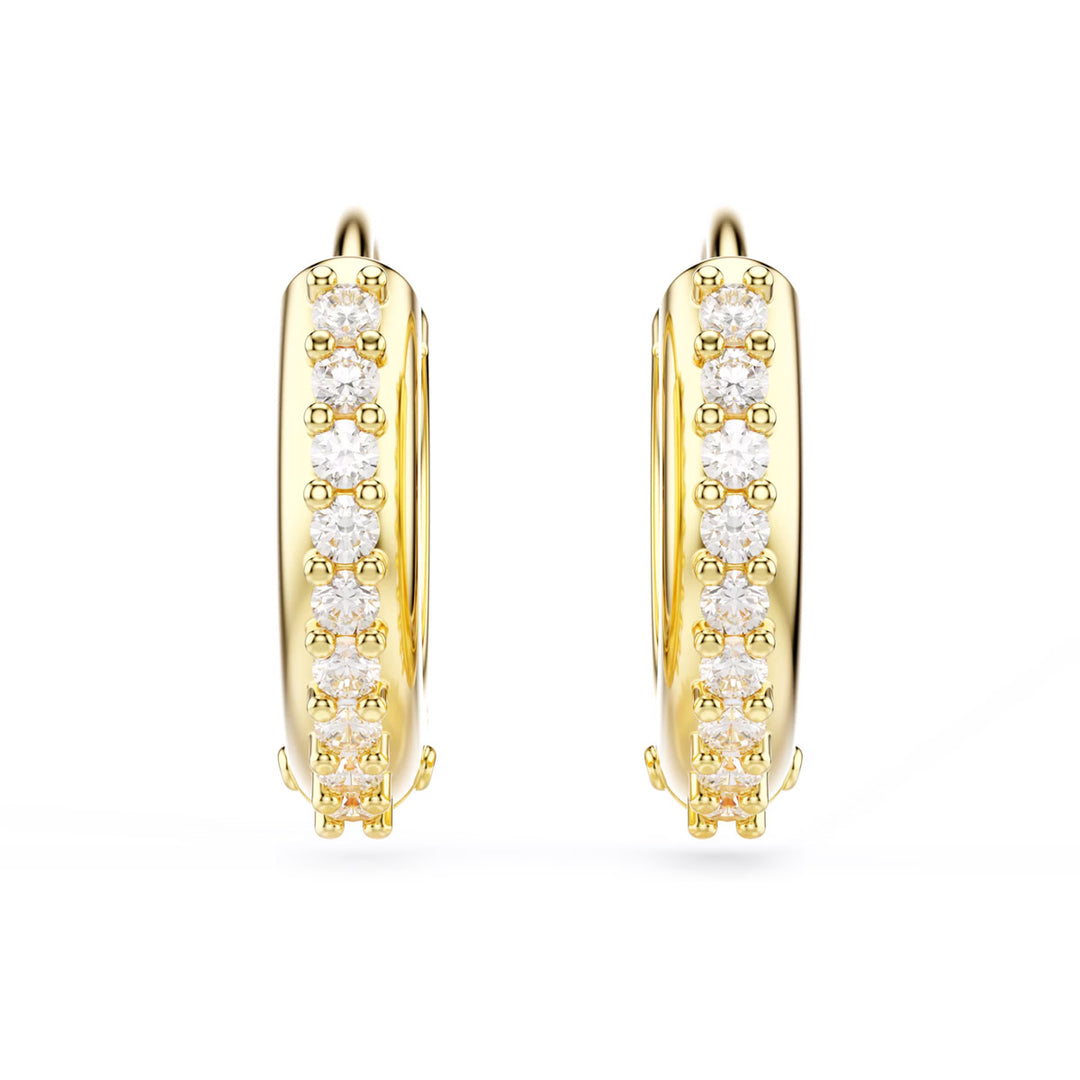Swarovski Matrix Kreolen Rundschliff Weiss Goldlegierungsschicht - 5697228