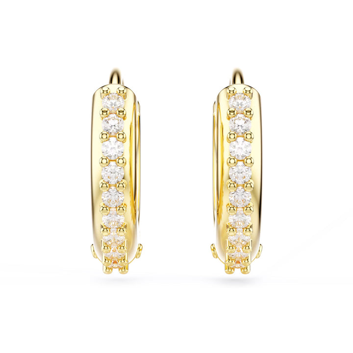 Swarovski Matrix Kreolen Rundschliff Weiss Goldlegierungsschicht - 5697228