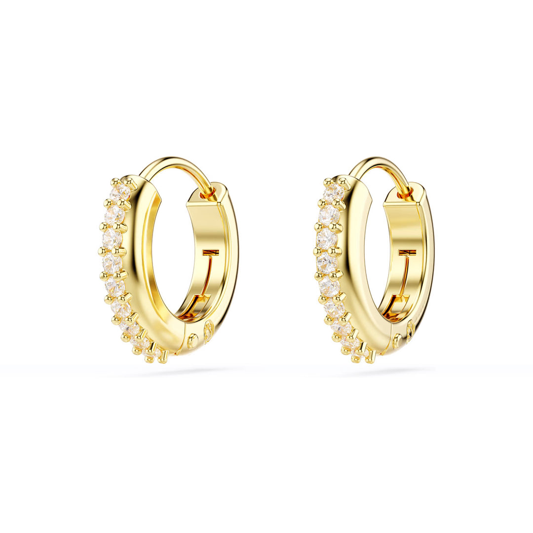 Swarovski Matrix Kreolen Rundschliff Weiss Goldlegierungsschicht - 5697228