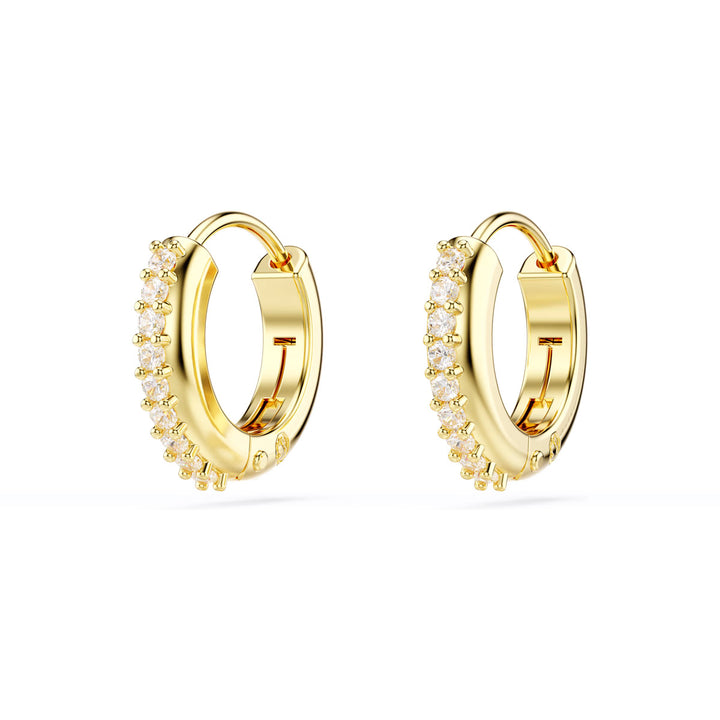 Swarovski Matrix Kreolen Rundschliff Weiss Goldlegierungsschicht - 5697228