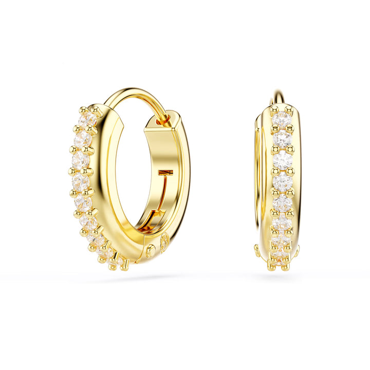Swarovski Matrix Kreolen Rundschliff Weiss Goldlegierungsschicht - 5697228