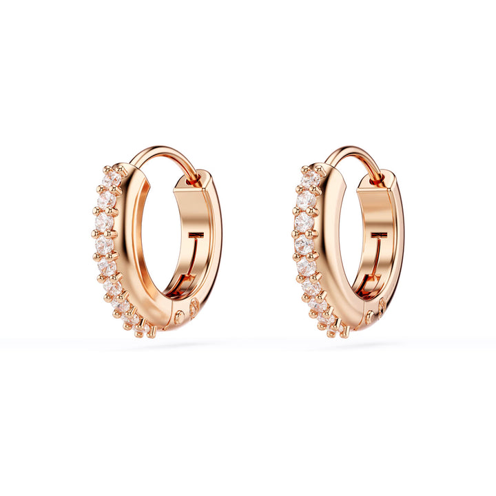 Swarovski Matrix Kreolen Rundschliff Weiss Roségold Legierungsschicht - 5690669