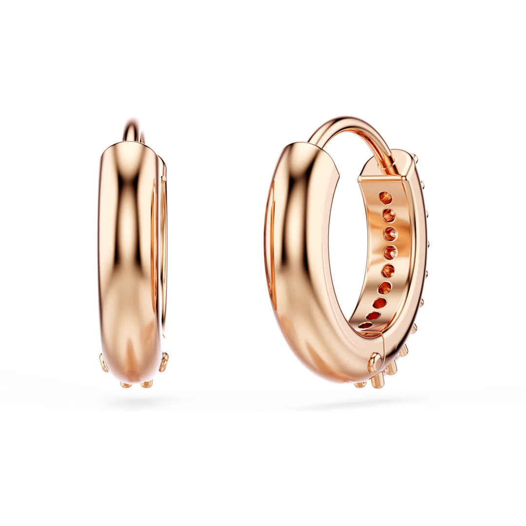 Swarovski Matrix Kreolen Rundschliff Weiss Roségold Legierungsschicht - 5690669