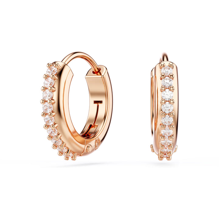 Swarovski Matrix Kreolen Rundschliff Weiss Roségold Legierungsschicht - 5690669