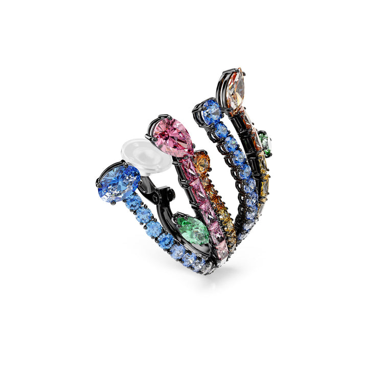 Swarovski Matrix Ohrclips Verschiedene Schliffe Strauss Mehrfarbig Rutheniert - 5742673