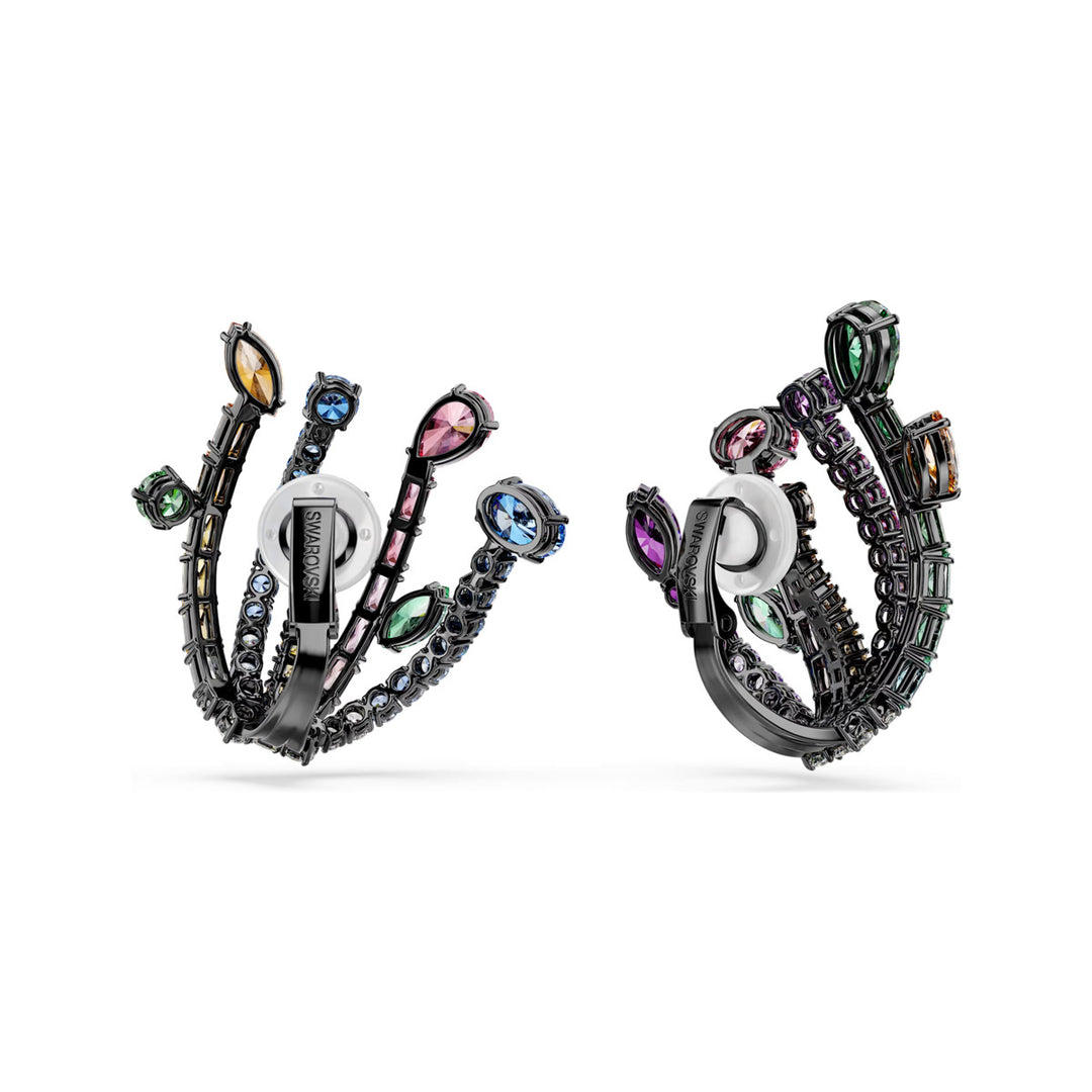 Swarovski Matrix Ohrclips Verschiedene Schliffe Strauss Mehrfarbig Rutheniert - 5742673