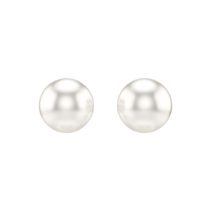 Swarovski Matrix Ohrstecker Kristallperle Weiss Rhodiniert - 5747752
