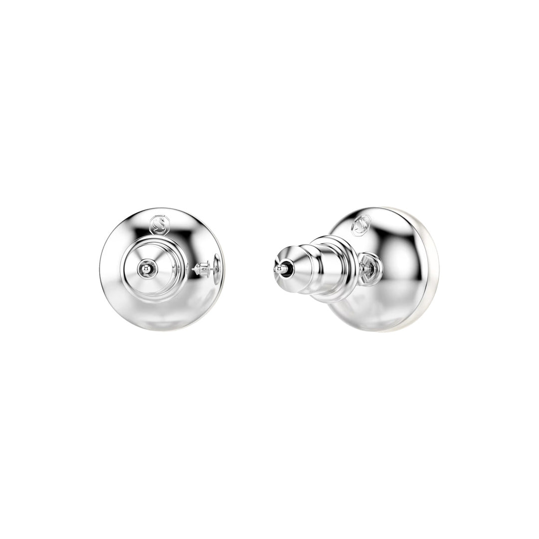 Swarovski Matrix Ohrstecker Kristallperle Weiss Rhodiniert - 5747752