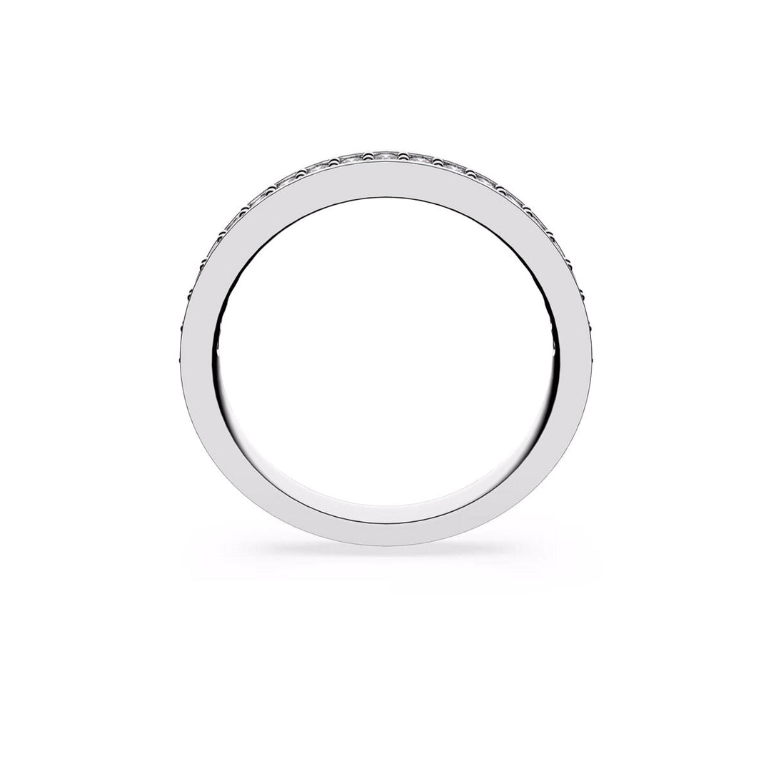 Swarovski Matrix Ring Weiss Rhodiniert