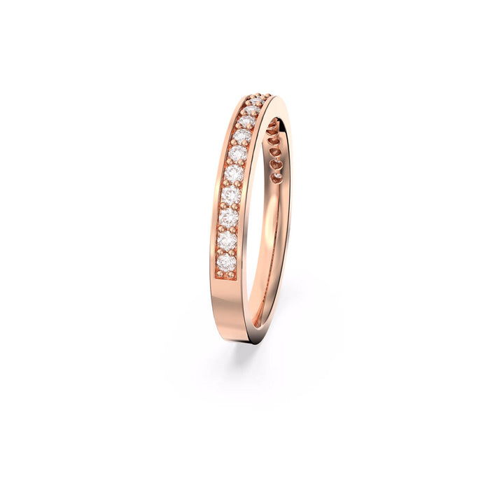 Swarovski Matrix Ring Weiss Roségold Legierungsschicht