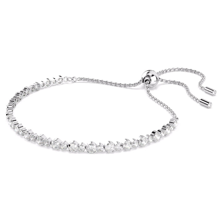 Swarovski Matrix Tennis Armband Gemischte Rundschliffe Weiss - 5677813