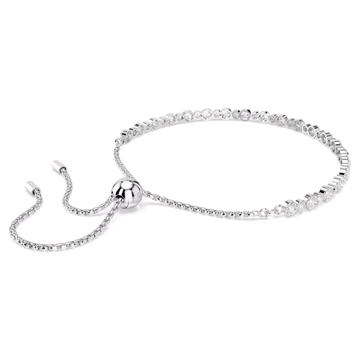Swarovski Matrix Tennis Armband Gemischte Rundschliffe Weiss - 5677813