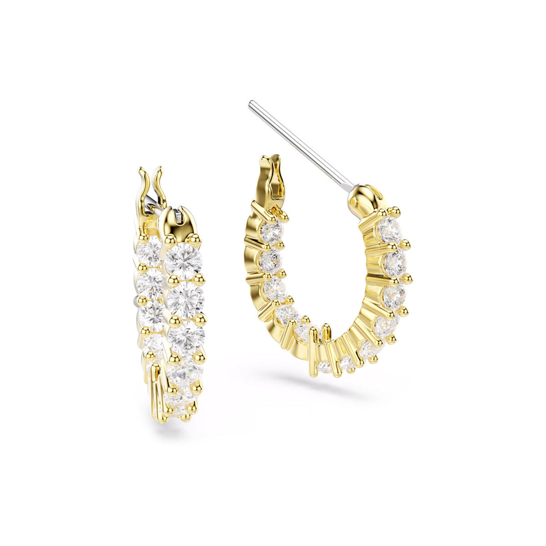 Swarovski Matrix Vittore Kreolen Rundschliff Weiss Goldlegierungsschicht - 5733398