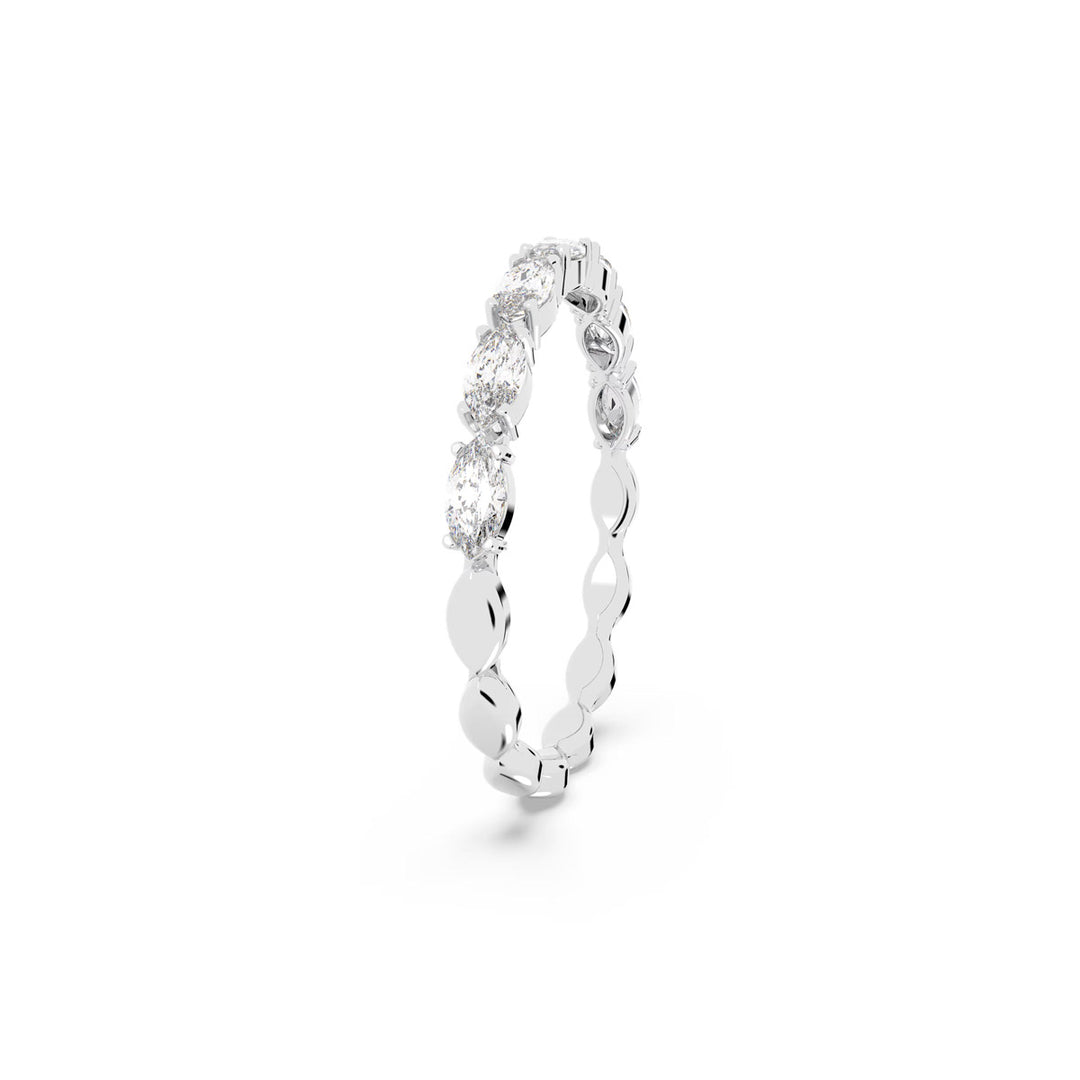 Swarovski Matrix Vittore Ring Marquise Schliff Weiss Rhodiniert