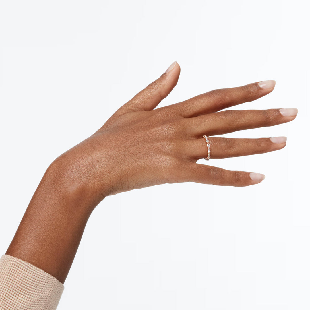 Swarovski Matrix Vittore Ring Marquise Schliff Weiss Roségold Legierungsschicht
