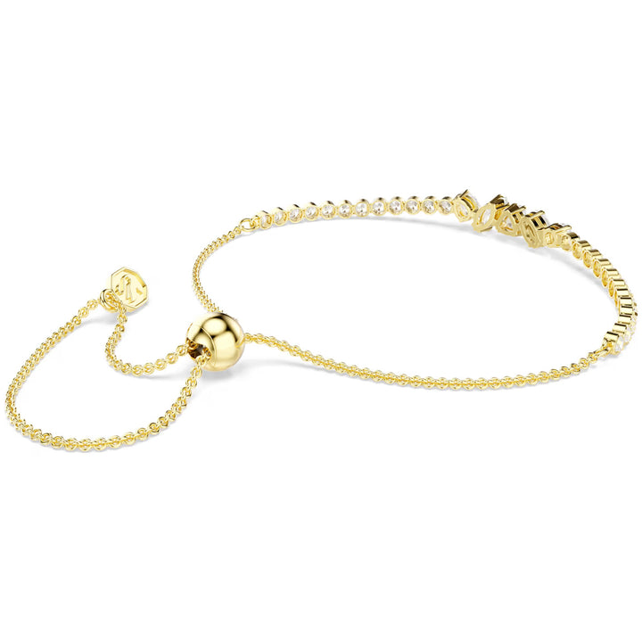 Swarovski Mesmera Armband Verschiedene Schliffe Weiss 18K goldbeschichtet - 5747939
