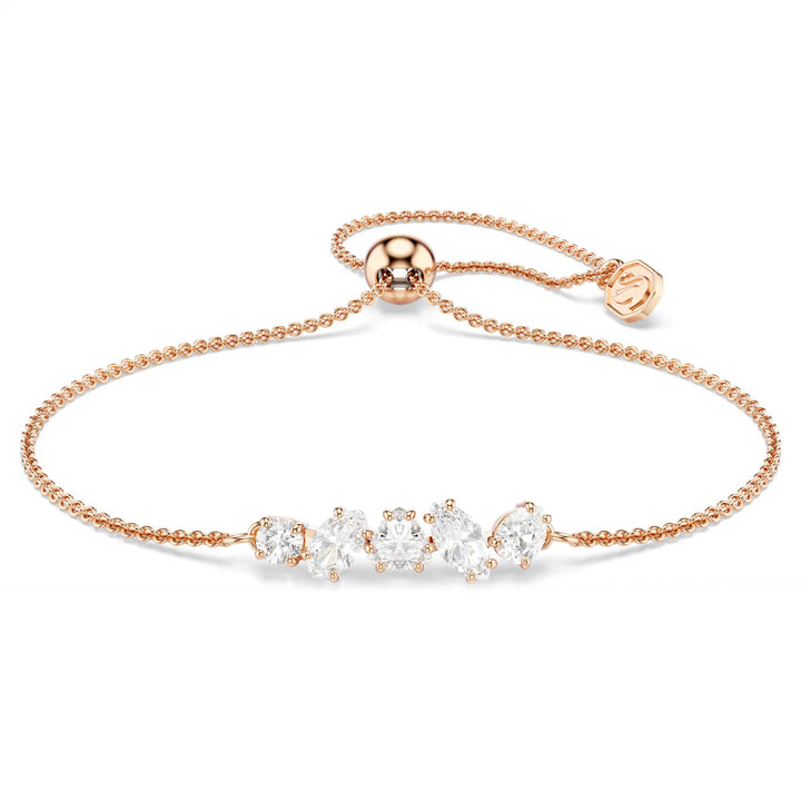 Swarovski Mesmera Armband Verschiedene Schliffe Weiss 18K roségoldbeschichtet - 5764801