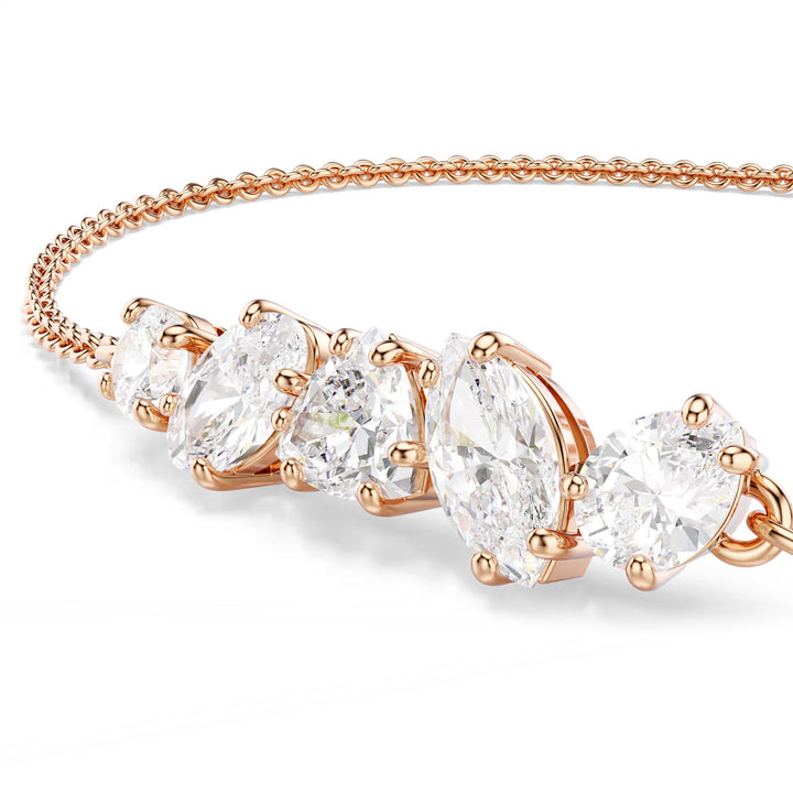 Swarovski Mesmera Armband Verschiedene Schliffe Weiss 18K roségoldbeschichtet - 5764801