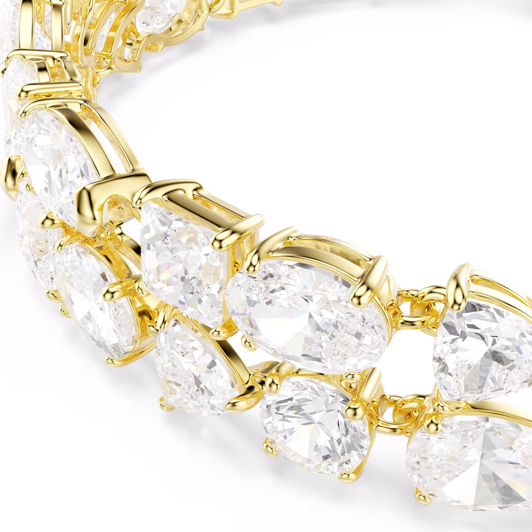 Swarovski Mesmera Armband Verschiedene Schliffe Weiss Goldlegierungsschicht - 5743827