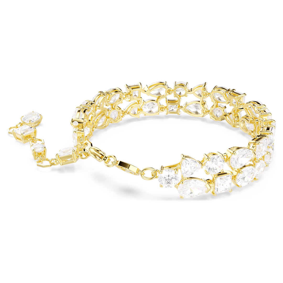 Swarovski Mesmera Armband Verschiedene Schliffe Weiss Goldlegierungsschicht - 5743827