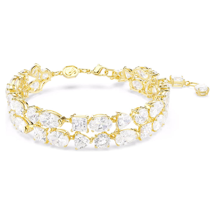 Swarovski Bracelet Mesmera Tailles variées Blanc Placage de ton or - 5743827