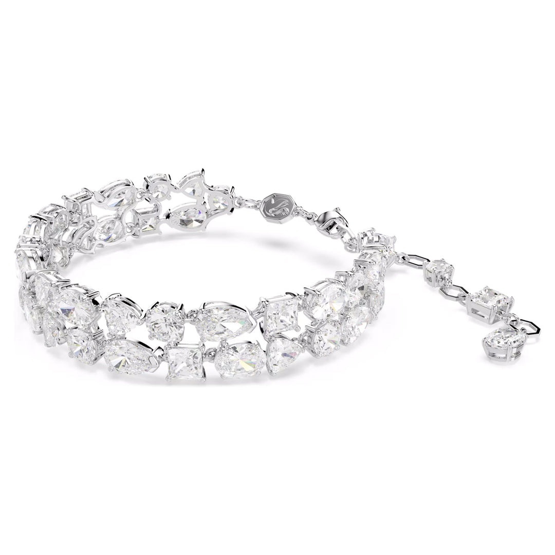 Swarovski Mesmera Armband Verschiedene Schliffe Weiss Rhodiniert - 5669927