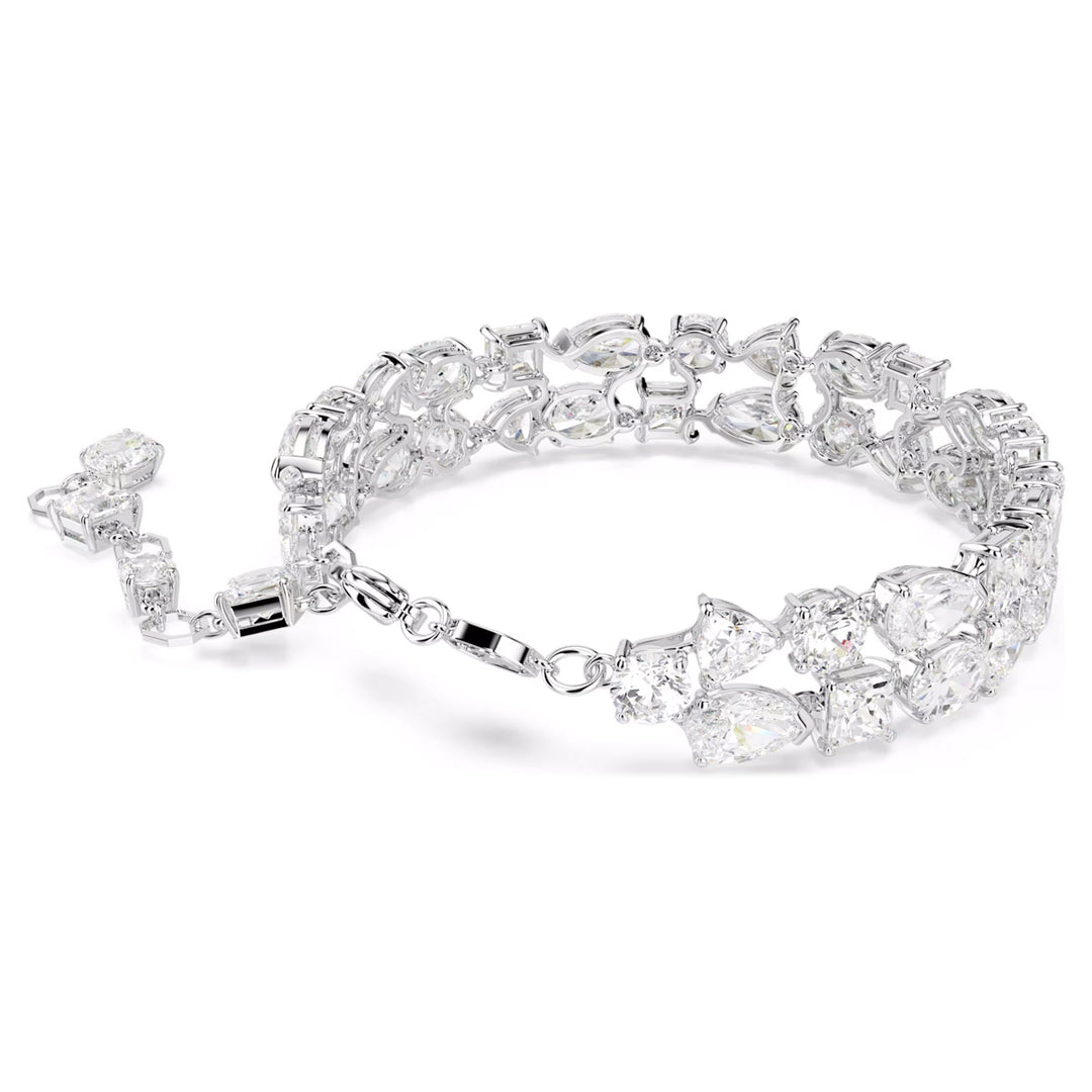 Swarovski Mesmera Armband Verschiedene Schliffe Weiss Rhodiniert - 5669927