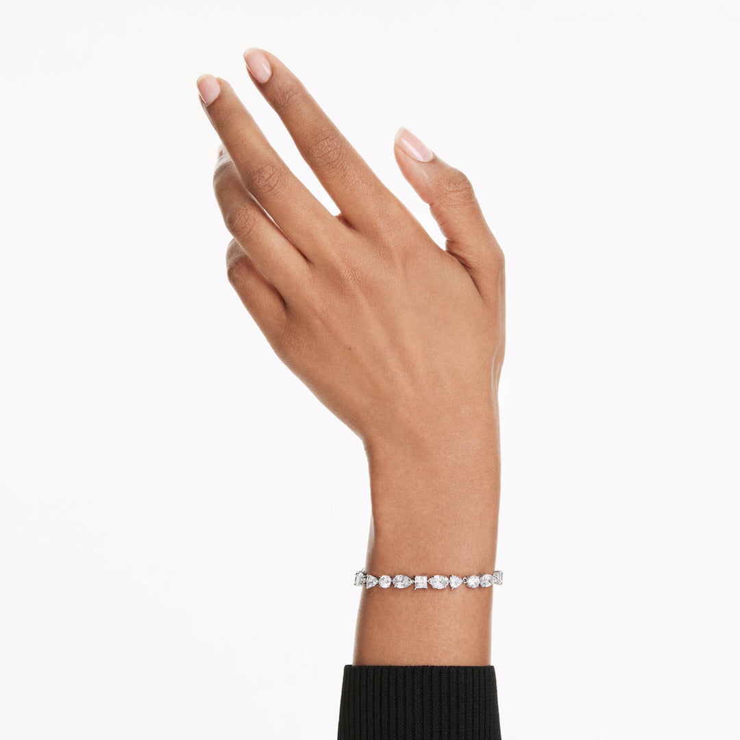Swarovski Mesmera Armband Verschiedene Schliffe Weiss Rhodiniert - 5731959