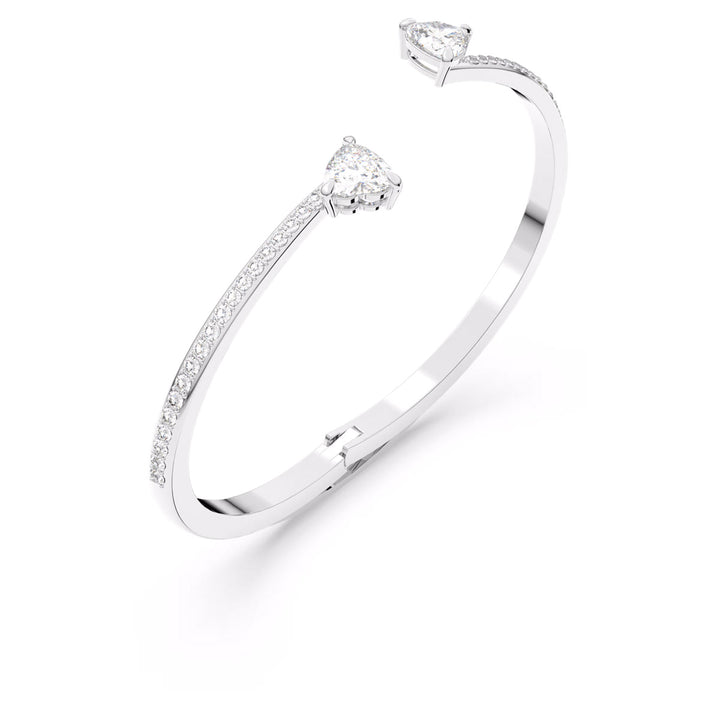 Swarovski Mesmera Attract Armreif Herz Weiss Rhodiniert