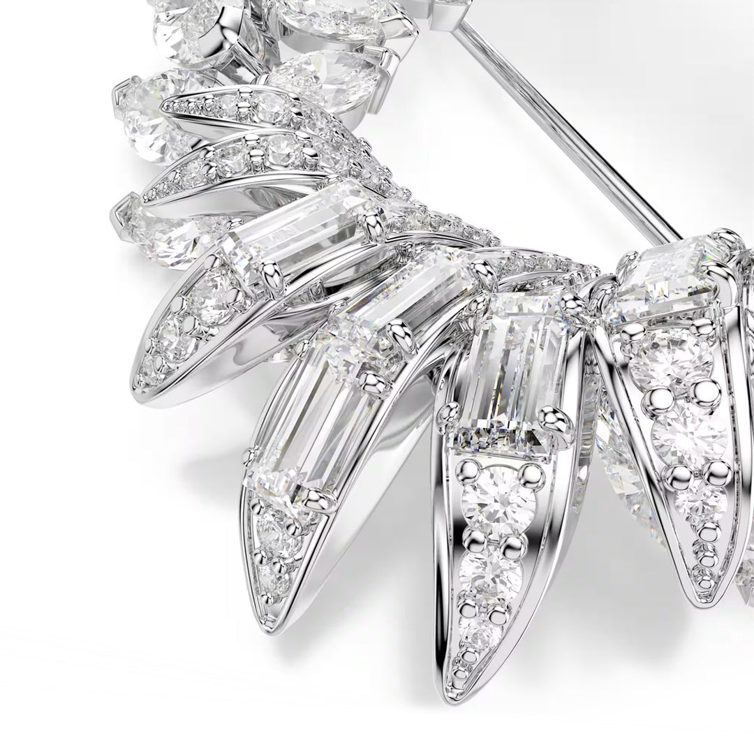 Swarovski Mesmera Brosche Marquise Schliff Weiss Rhodiniert - 5754566
