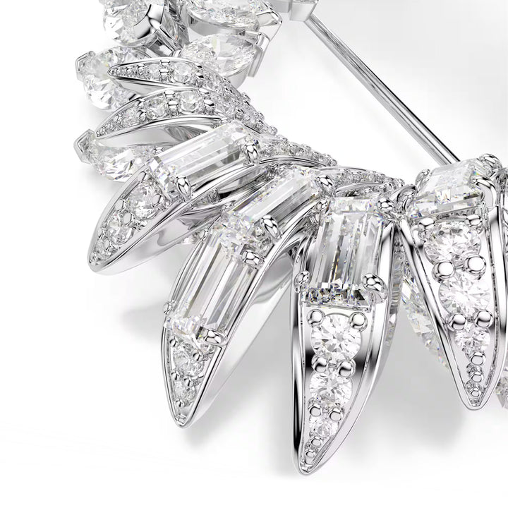 Swarovski Mesmera Brosche Marquise Schliff Weiss Rhodiniert - 5754566