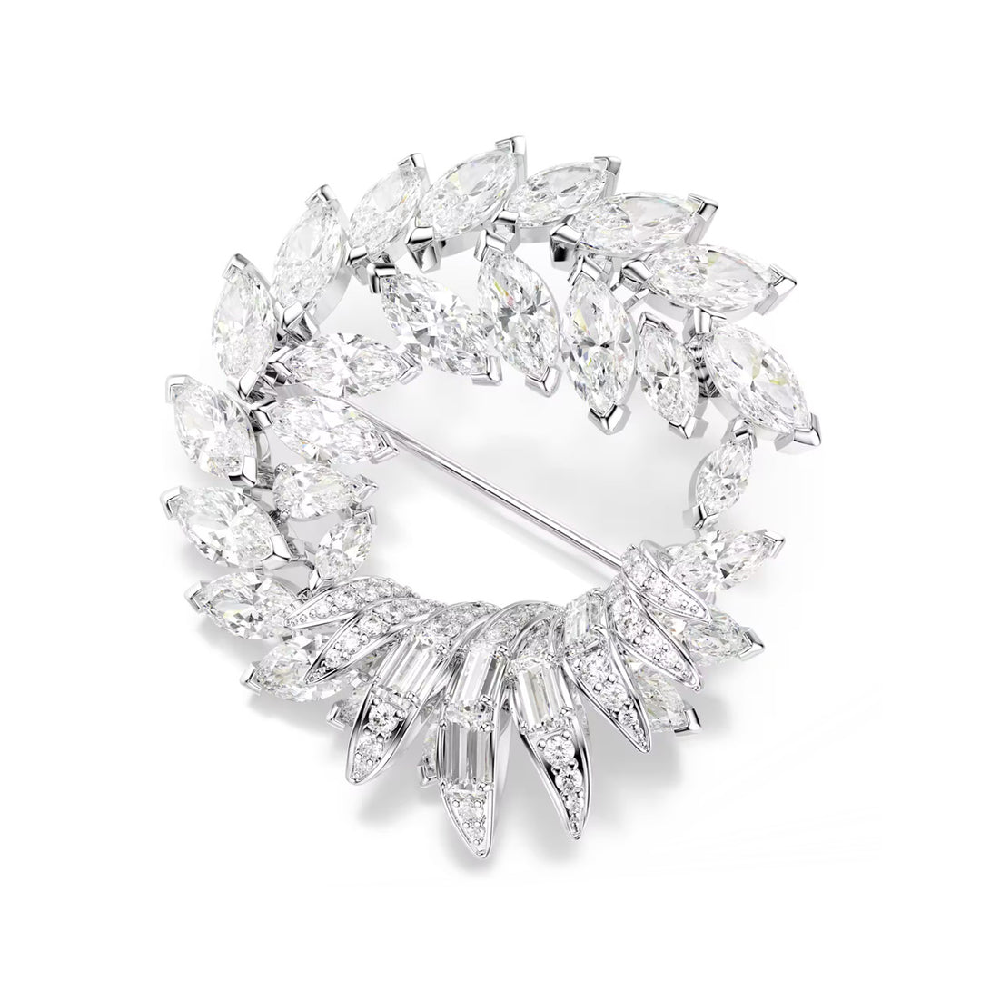 Swarovski Mesmera Brosche Marquise Schliff Weiss Rhodiniert - 5754566