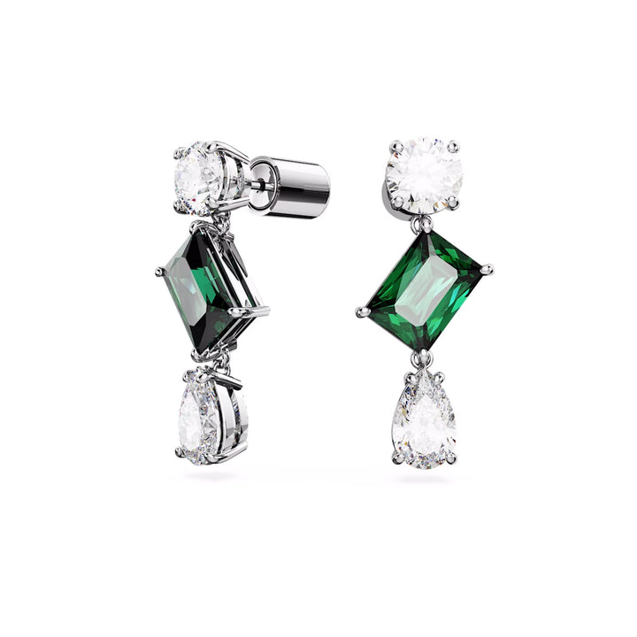 Swarovski Mesmera Drop Ohrhänger Verschiedene Schliffe Grün Rhodiniert - 5665878