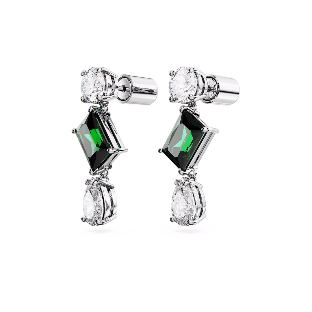 Swarovski Mesmera Drop Ohrhänger Verschiedene Schliffe Grün Rhodiniert - 5665878