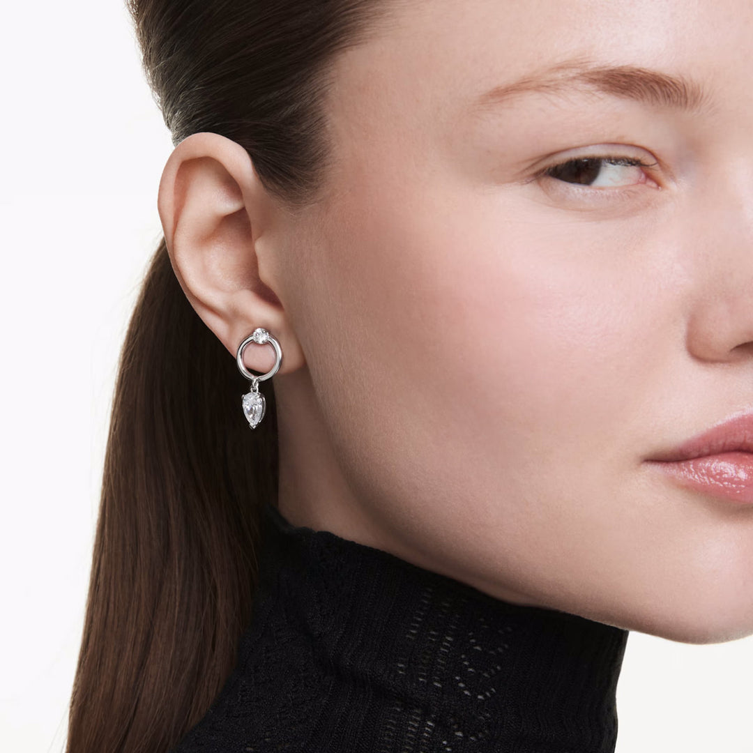 Swarovski Mesmera Drop Ohrhänger Verschiedene Schliffe Weiss Rhodiniert - 5723177