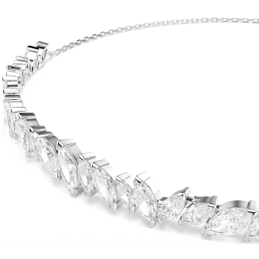 Swarovski Mesmera Halsband Marquise Schliff Weiss Rhodiniert - 5755905