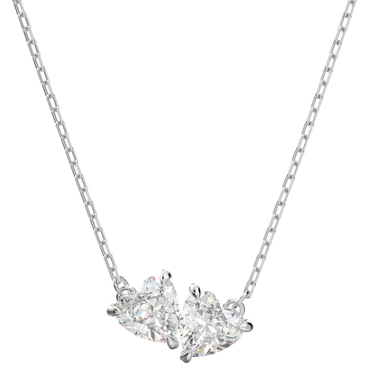 Swarovski Mesmera Halskette Herz Weiss Rhodiniert - 5517117