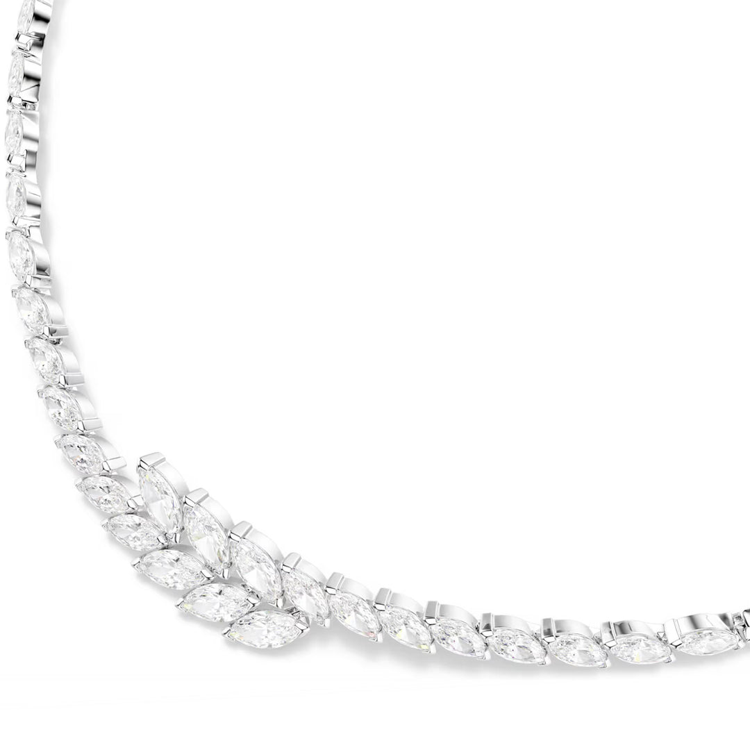 Swarovski Mesmera Halskette Marquise Schliff Weiss Rhodiniert - 5748004