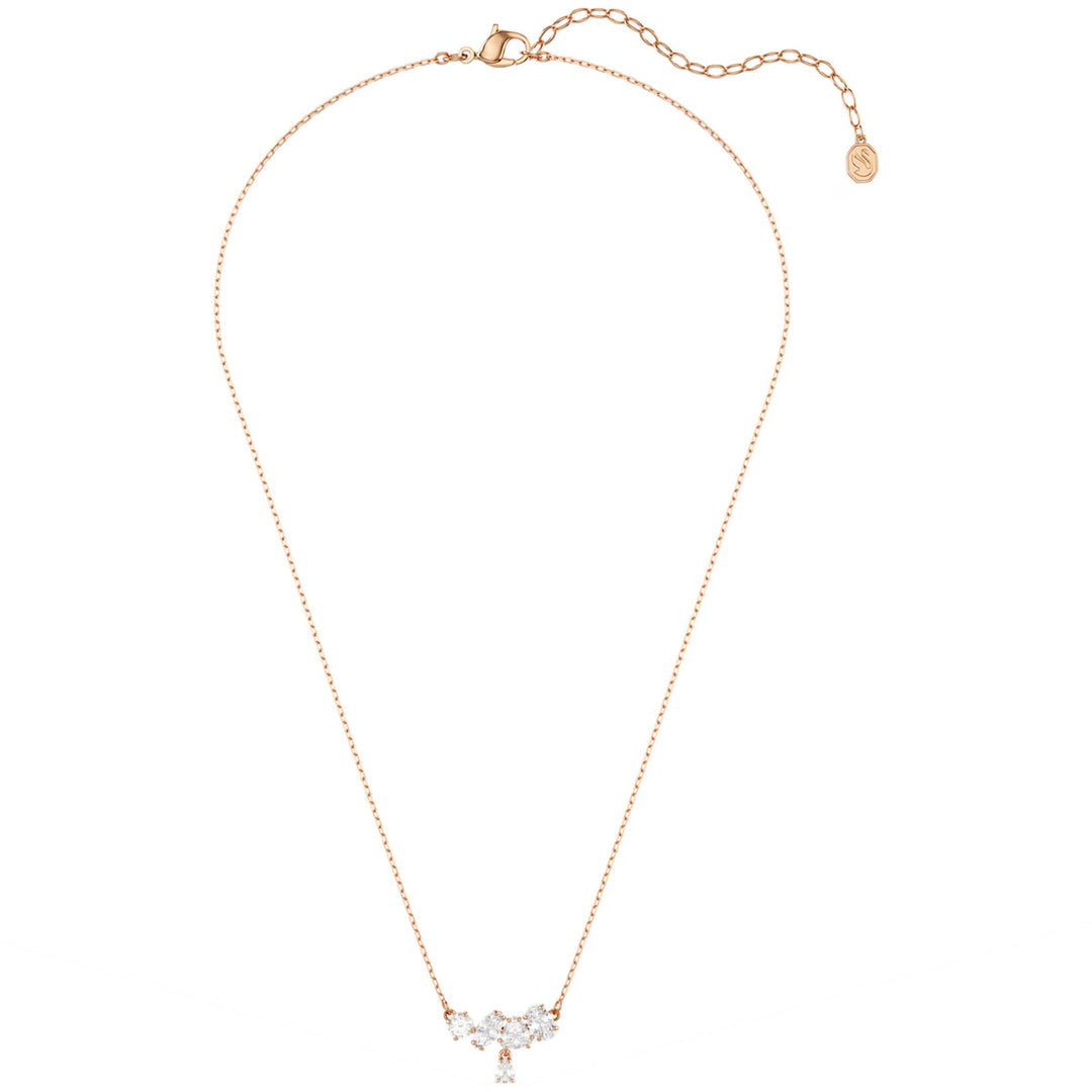 Swarovski Mesmera Halskette Verschiedene Schliffe Weiss 18K roségoldbeschichtet - 5747996