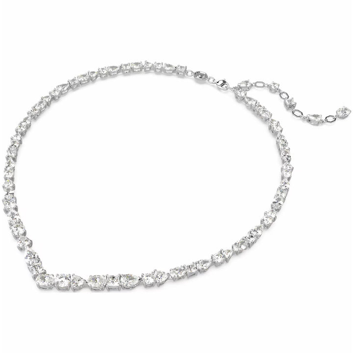 Swarovski Mesmera Halskette Verschiedene Schliffe Weiss Rhodiniert - 5665242